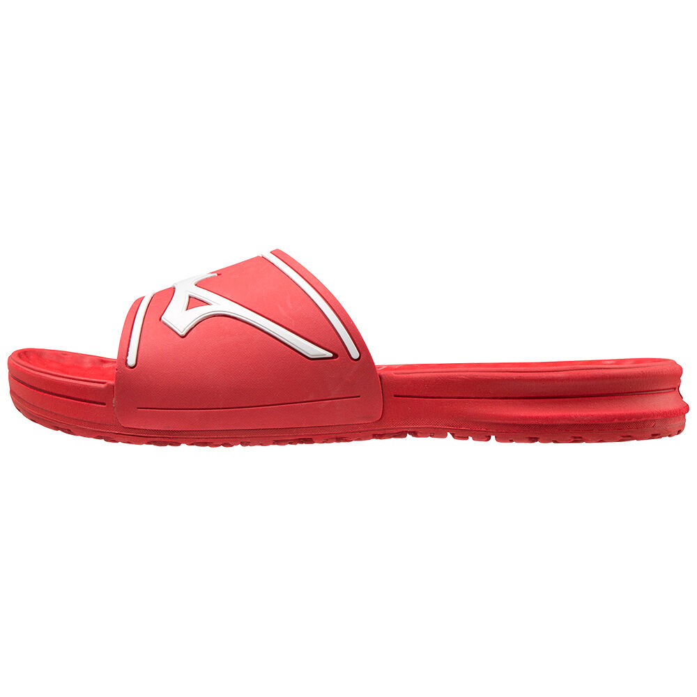 Chinelos Mizuno Relax Slide 2 - Homem - Vermelhas/Branco - ESPOQ5069